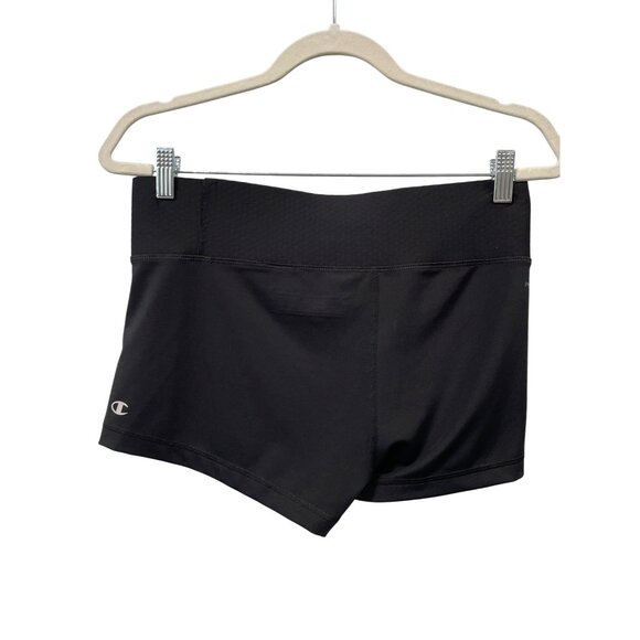 Champion Performance Shorts Size Large Black Moisture Wicking Stretch Athleisure - Picture 1 of 6